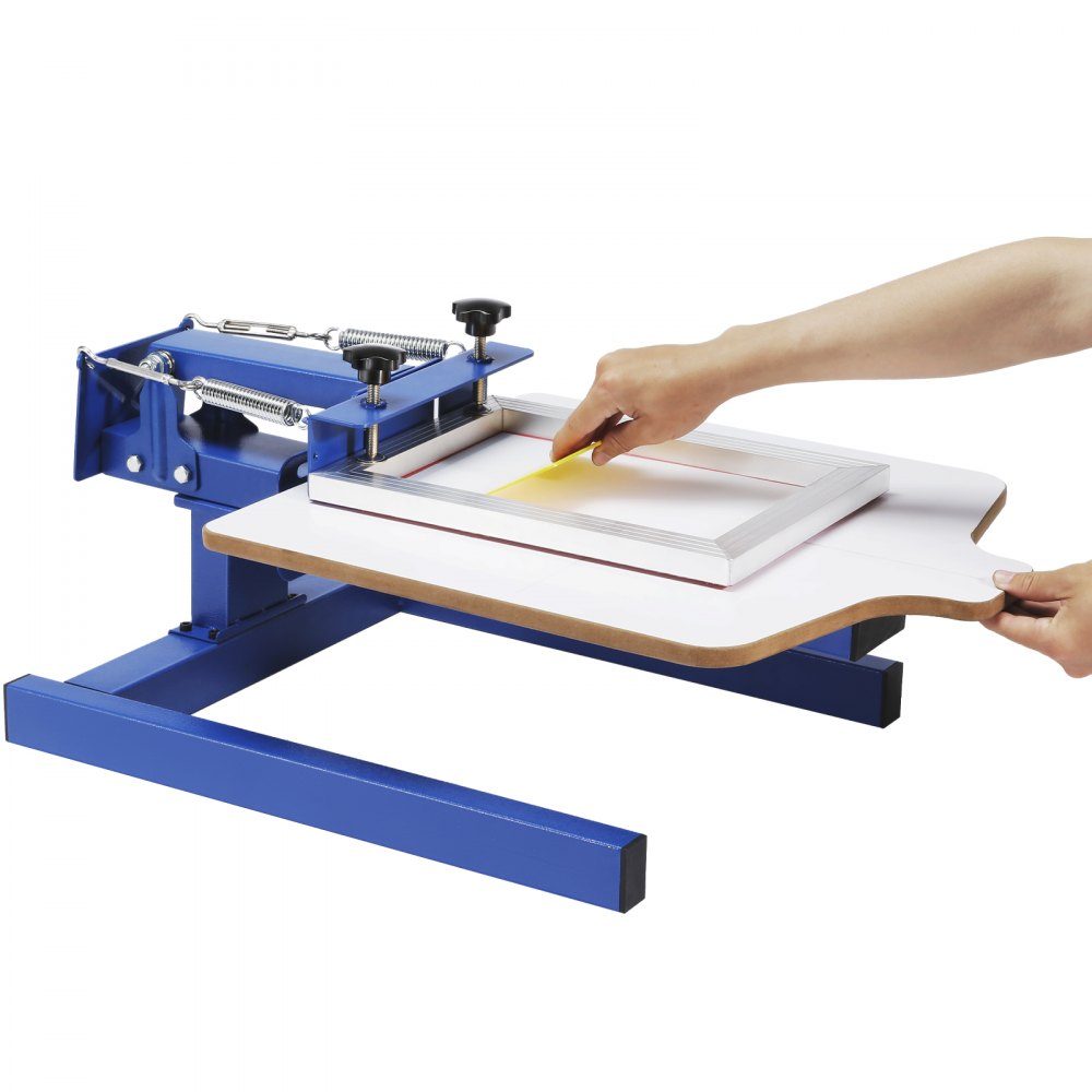 Screen Printing Press T-Shirt Screen Printing Machine 1 Color + 1 Station, T-Shirt Press, Heat Press for DIY, Printer for Textile Printing, Clothing, Pillowcases, Luggage, etc