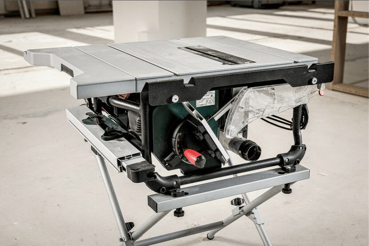 Metabo Tischkreissäge TS 254 M Set (mit Untergestell, 1500 W, Sägeblatt 254x30 mm, klappbare Säge, Tischverlängerung) 691154000