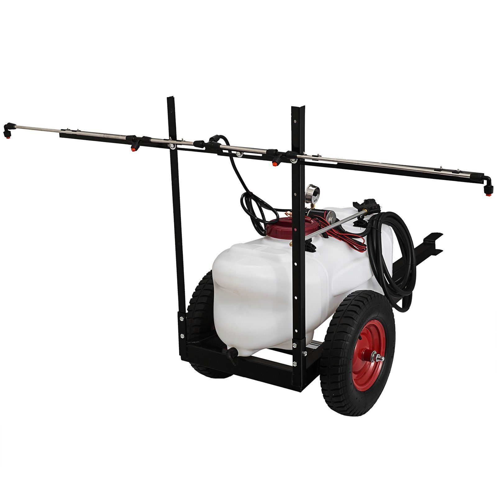 Drucksprüher 60L Sprühpumpe 5,5 bar Gartensprüher Anhängersprüher 5m Stromkabel Traktor Garten