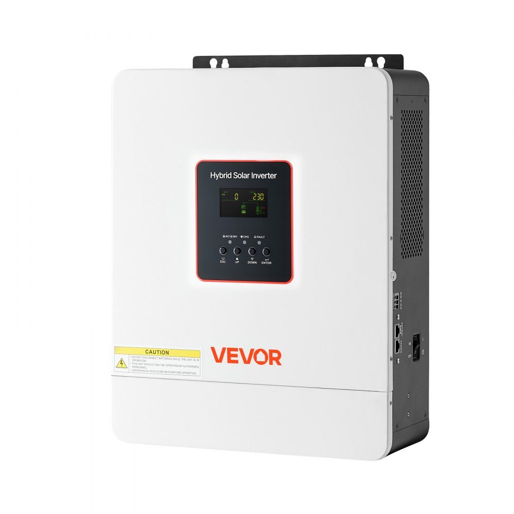 Hybrid inverter 4000 W, 24V DC to 230V AC, with integrated 120A MPPT solar charge controller, WiFi module, single-phase, for off-grid lead-acid/lithium batteries
