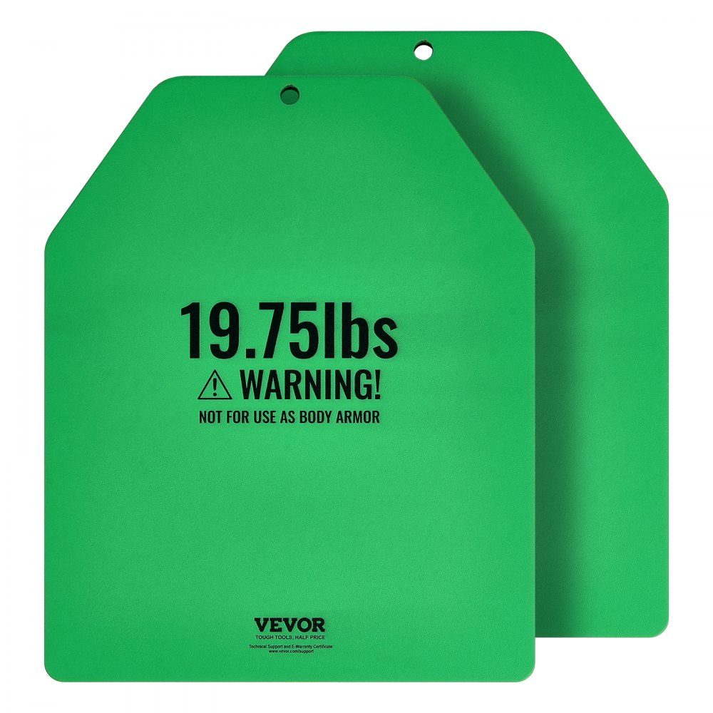 Weight Vest Weight Plates 8.9kg Pair Premium Steel Weight Plates Ergonomic Fit - WODs Extra Weight for Weight Vests Strength Training Running Fitness Green