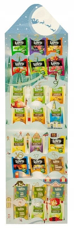 Loyd Winter-Adventskalender mit 24 besonderen Teegeschenken