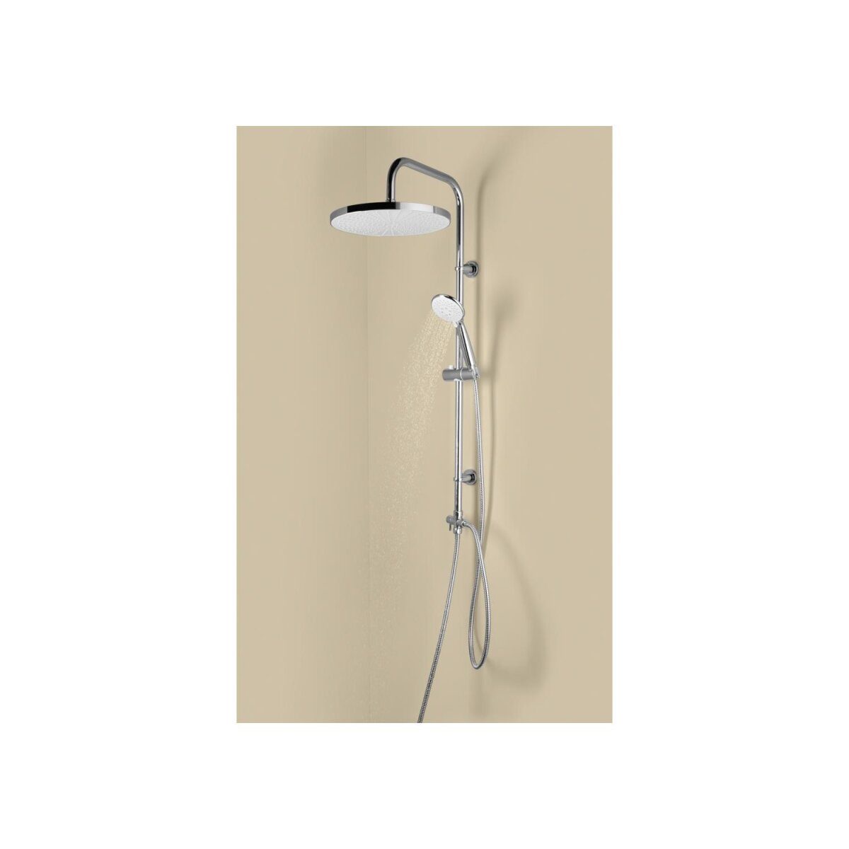 LIVARNO® overhead shower set XXL (chrome)