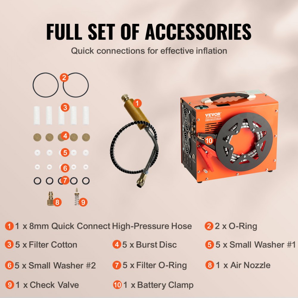 PCP-Kompressor 30 MPa/4500 PSI, Luftkompressor 0,5 l, tragbarer PCP-DC-12-V- und AC-230-V-Kompressor, 25-Minuten-Einschaltdauer-Luftpumpe, 600-W-Hochleistungskonverter-Hochdruckpumpe, Luftgewehrgewehr PCP-Kompressor 30 MPa/4500 PSI, Luftkompressor 0,5 l, tragbarer PCP-DC-12-V- und AC-230-V-Kompressor, 25-Minuten-Einschaltdauer-Luftpumpe, 600-W-Hochleistungskonverter-Hochdruckpumpe, Luftgewehrgewehr