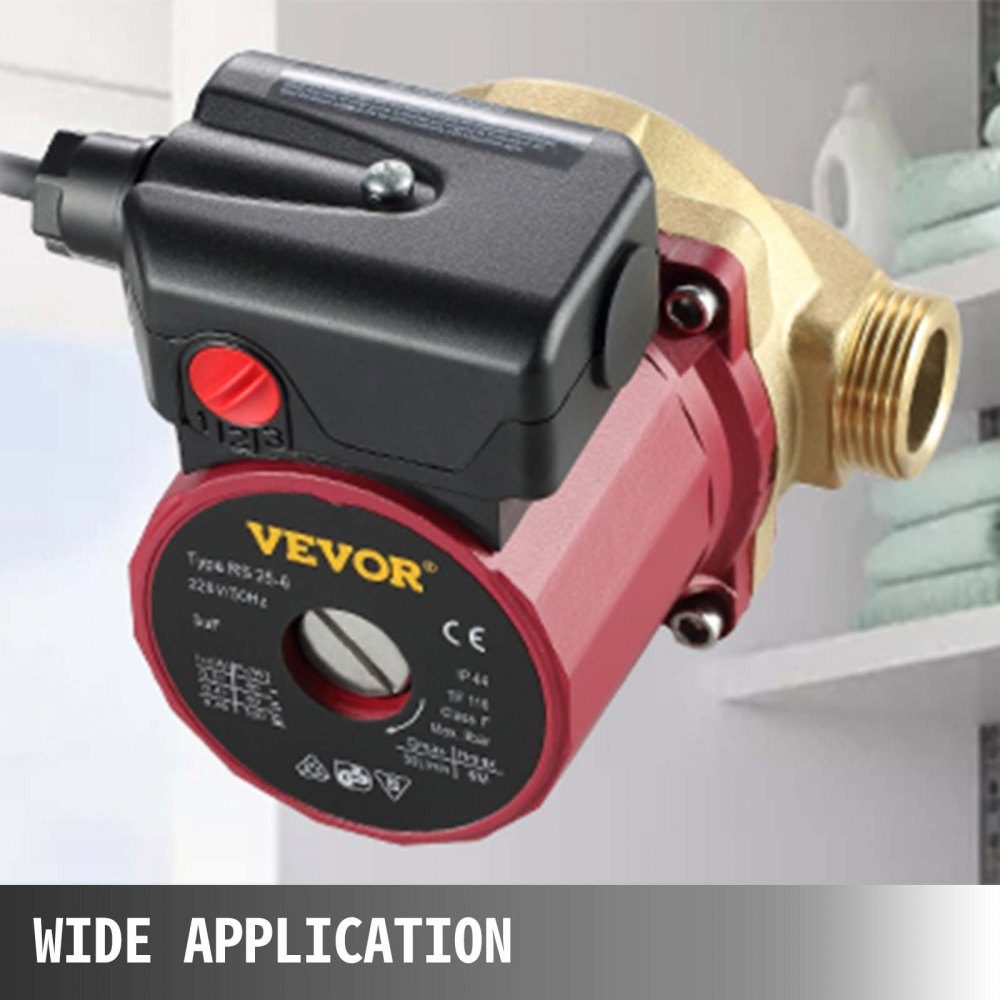 Pompe de circulation d'eau chaude 50L/min, pompe de circulation d'eau 220V 90W, pompe à eau 0,8A, pompe de circulation d'eau, idéale pour machine à laver de douche électronique domestique