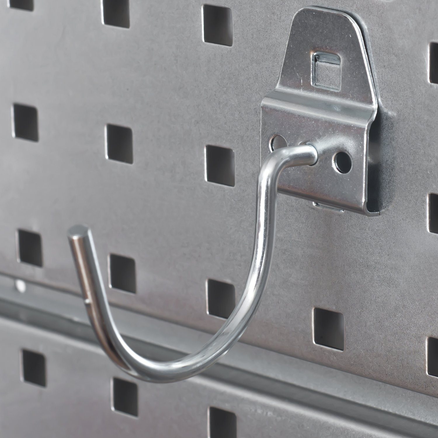 *BEST-SELLER* Ensemble mural d’outils de porte-outils en métal avec système de rangement mural perforé, étagère murale perforée pour outils, ensemble d’étagères d’atelier