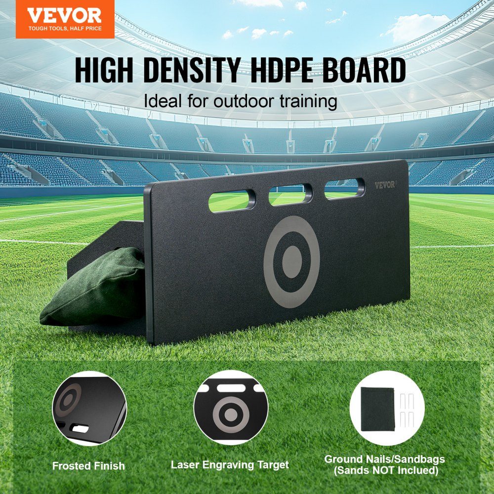 Fußball-Rebound-Board, tragbares Bounce-Board 80 x 30 cm, HDPE-Rebounder-Ausrüstung mit 2 Rebound-Winkeln, Trainingsboard-Rebounder-Kicker für Fußballtraining, Pass- und Schießübungen