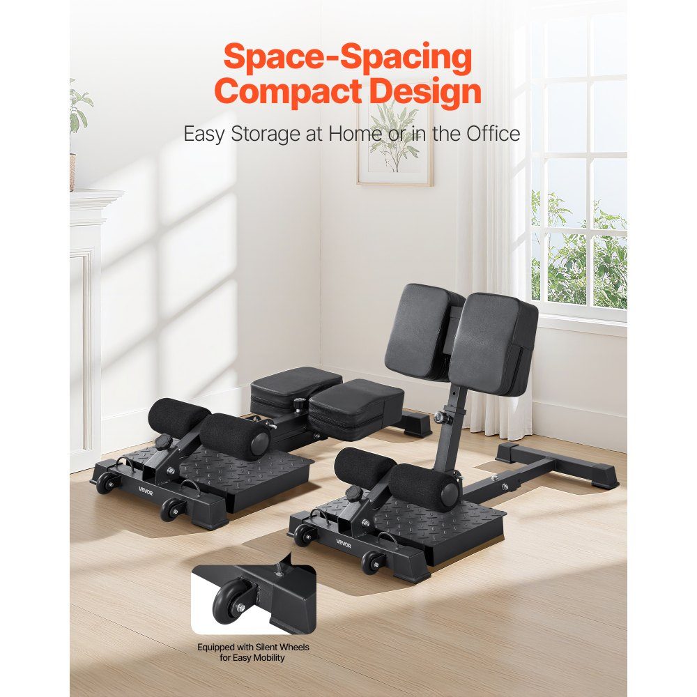 Sissy Squat Machine, Multifunctional Deep Sissy Squat Bench for Leg Muscle Training, Foldable Squat Trainer for Core, Waist, Buttocks, Leg Training Equipment for Home Gym