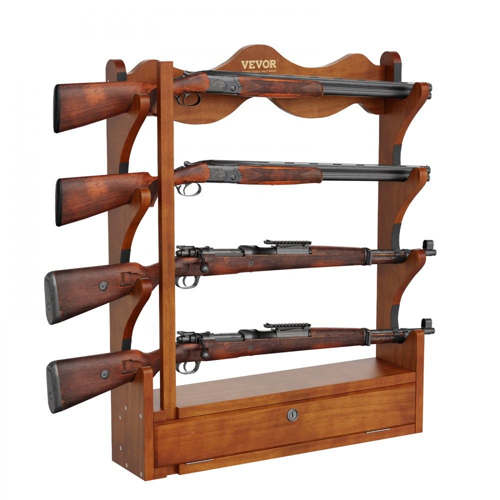 Gun Rack for Gun Storage, 4 Rifles, Gun Holder, Safe Accessories for Rifles and Shotguns, Gun Rack in Gun Cabinet, Shotgun Rifle Rack, Load Capacity 60kg
