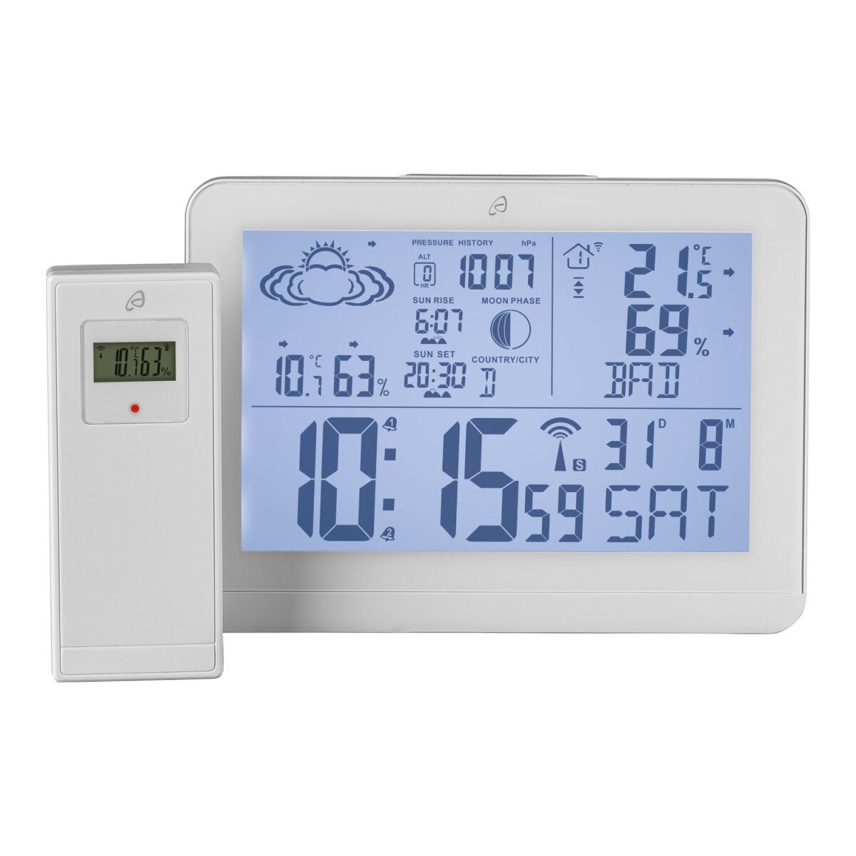 AURIOL® Design Funk-Wetterstation, weiß