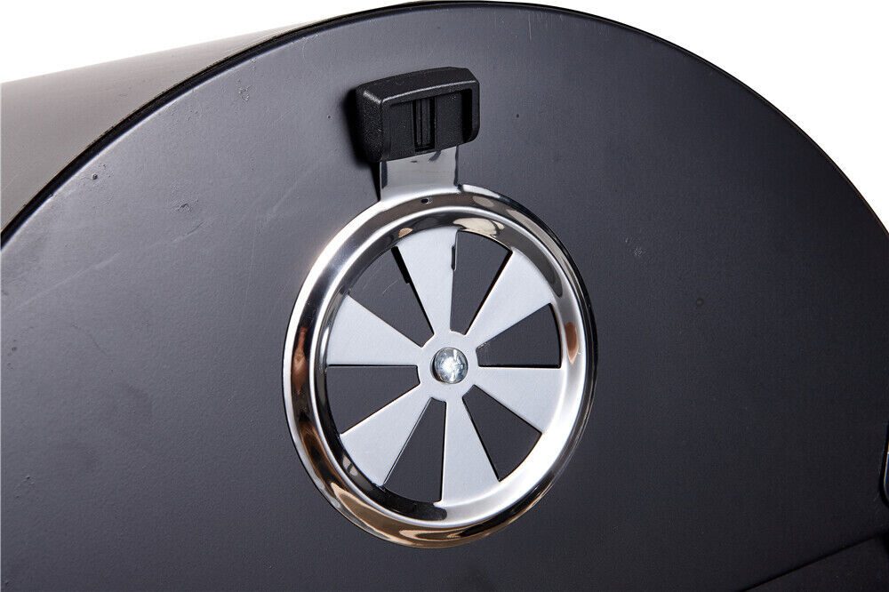 BBQ Holzkohlegrill Grill Smoker Set mit Deckel Camping Outdoor Seitenregal