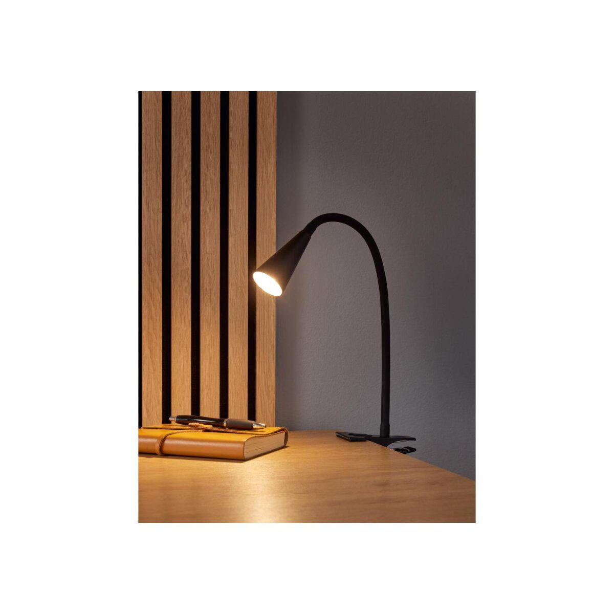 LIVARNO home LED-Klemmleuchte, mit flexiblem Metallhals