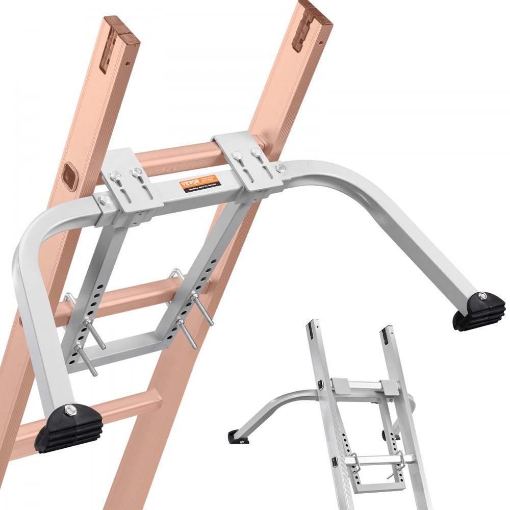 Ladder Stabilizer 150kg, Steel Ladder Roof Hook, Ladder Stabilizer with Span/Wall Extension Accessories, Wall Ladder Spacer, Sturdy Ladder Spacer Arms for Guttering
