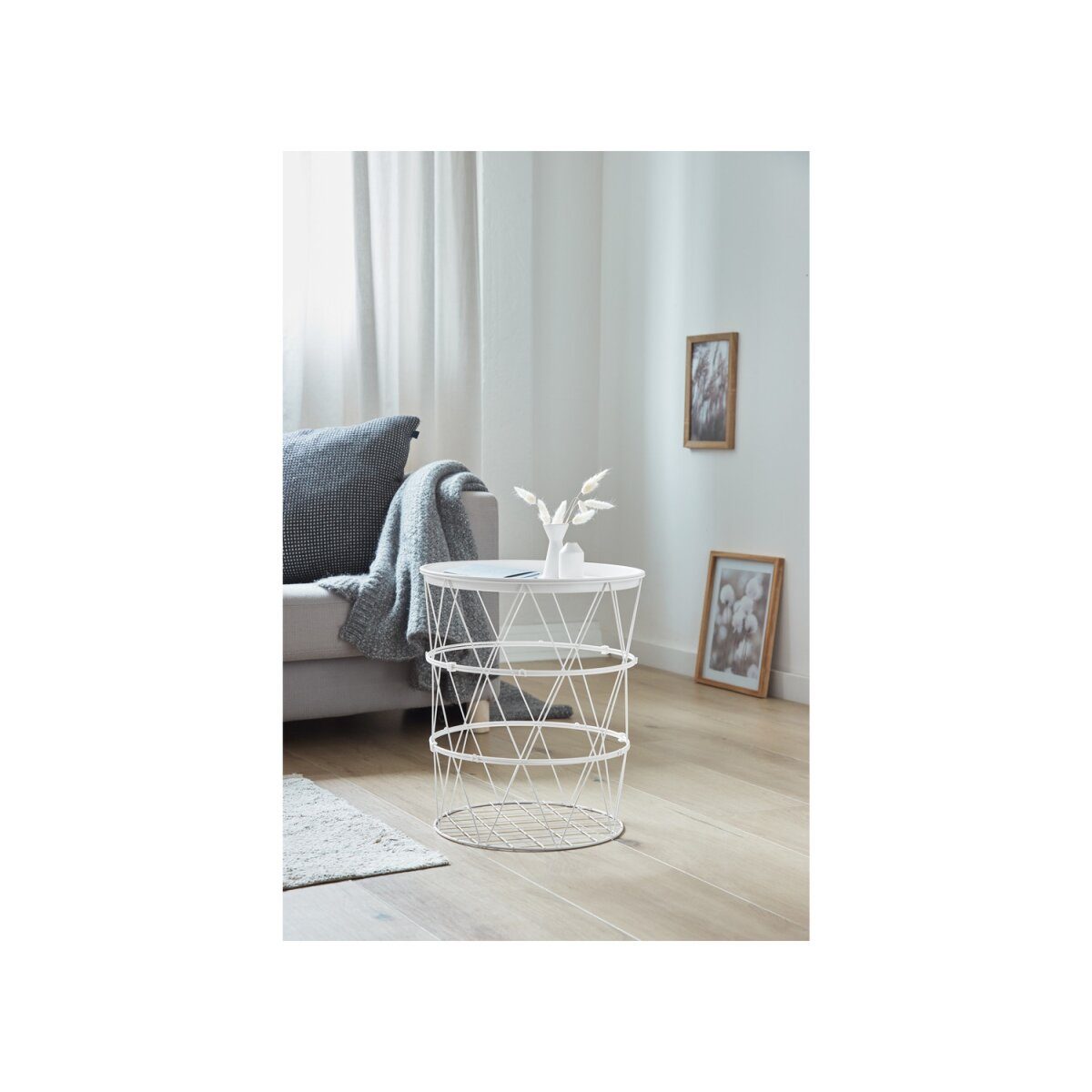 LIVARNO HOME side table, with removable table top (white)