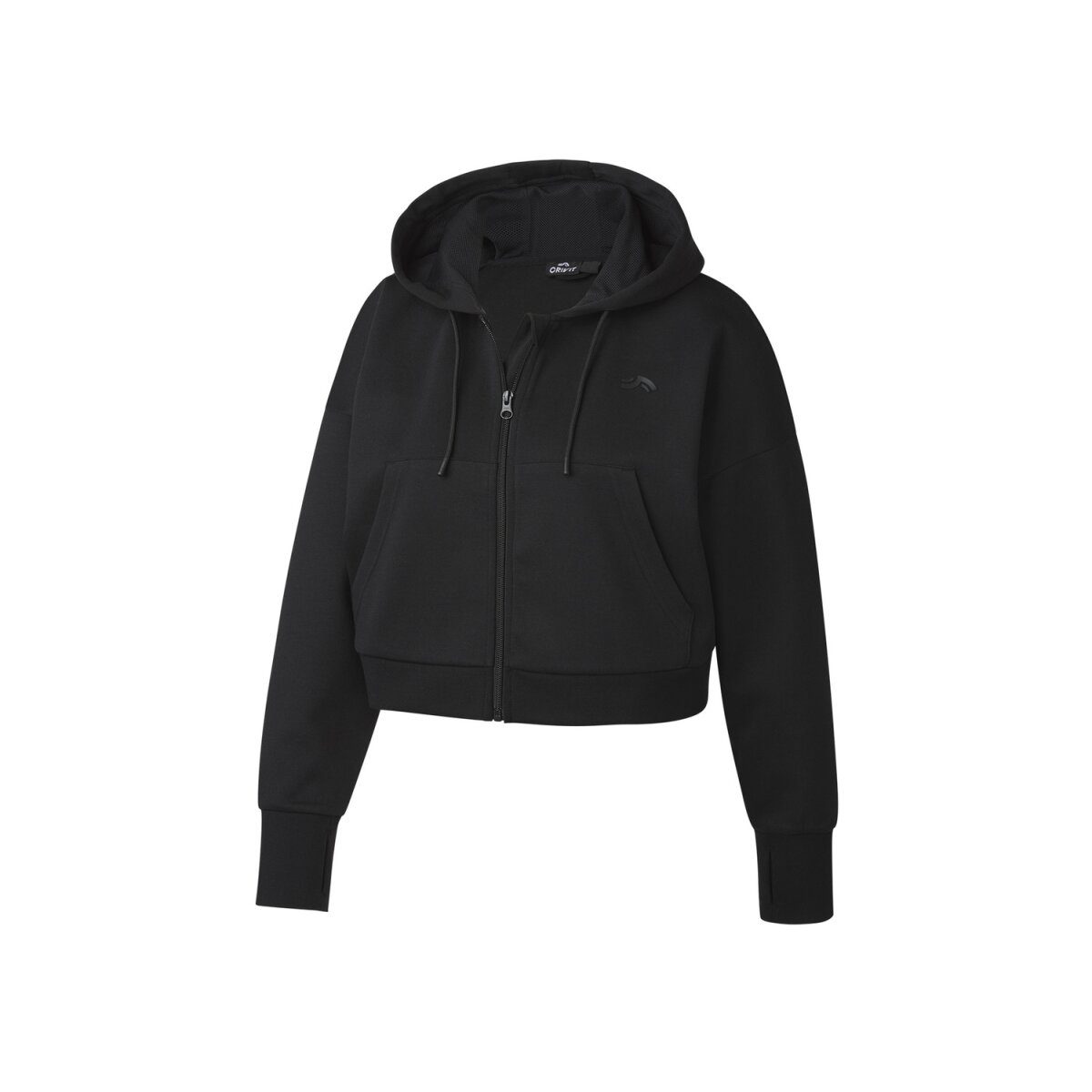 Bluza damska CRIVIT z technologią HeiQ Mint (czarna, L (44/46))