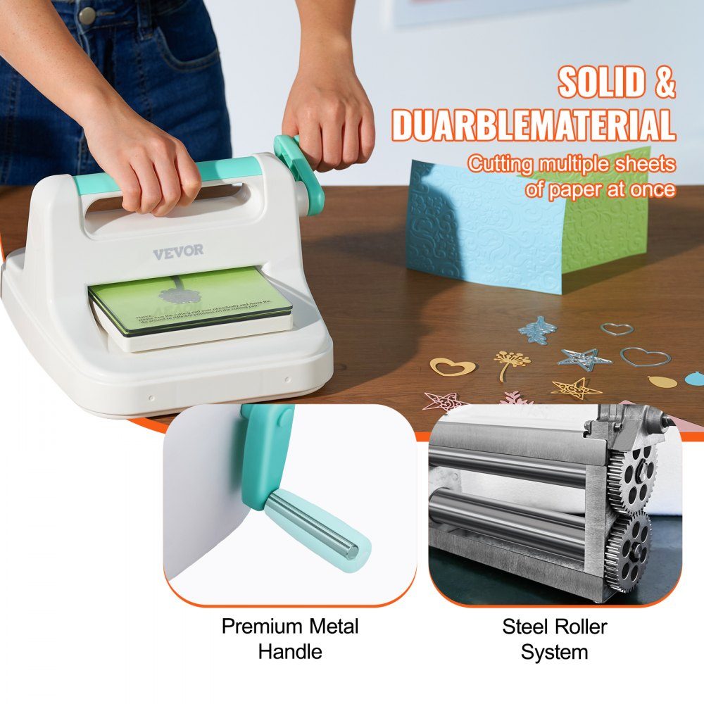 Die Cutting and Embossing Machine, Scrapbooking Embossing Machine, 160mm Opening Size, My Life Handmade Starter Kit, Manual Embossing Machine Kit, DIY Craft Cards, Invitations, Home Decoration etc