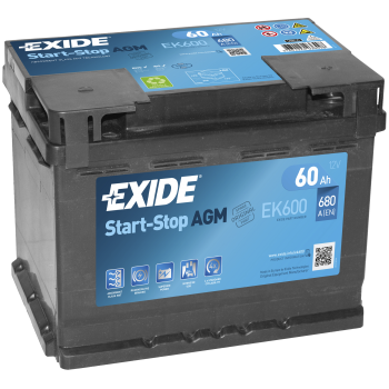 EXIDE PREMIUM EK600 12V 60Ah 680A – Part No. HT-47262