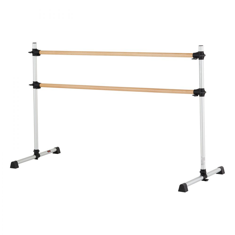 Ballettstange Tanzstange freistehende Doppelstange, höhenverstellbar (170-1165 mm) Dehnstange aus Holz für Ballettübungen, Gleichgewichtstraining, Entspannungsübungen