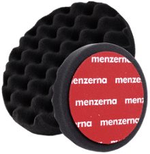 Éponge de polissage Menzerna avec fermeture Velcro, douce 150 mm, noire