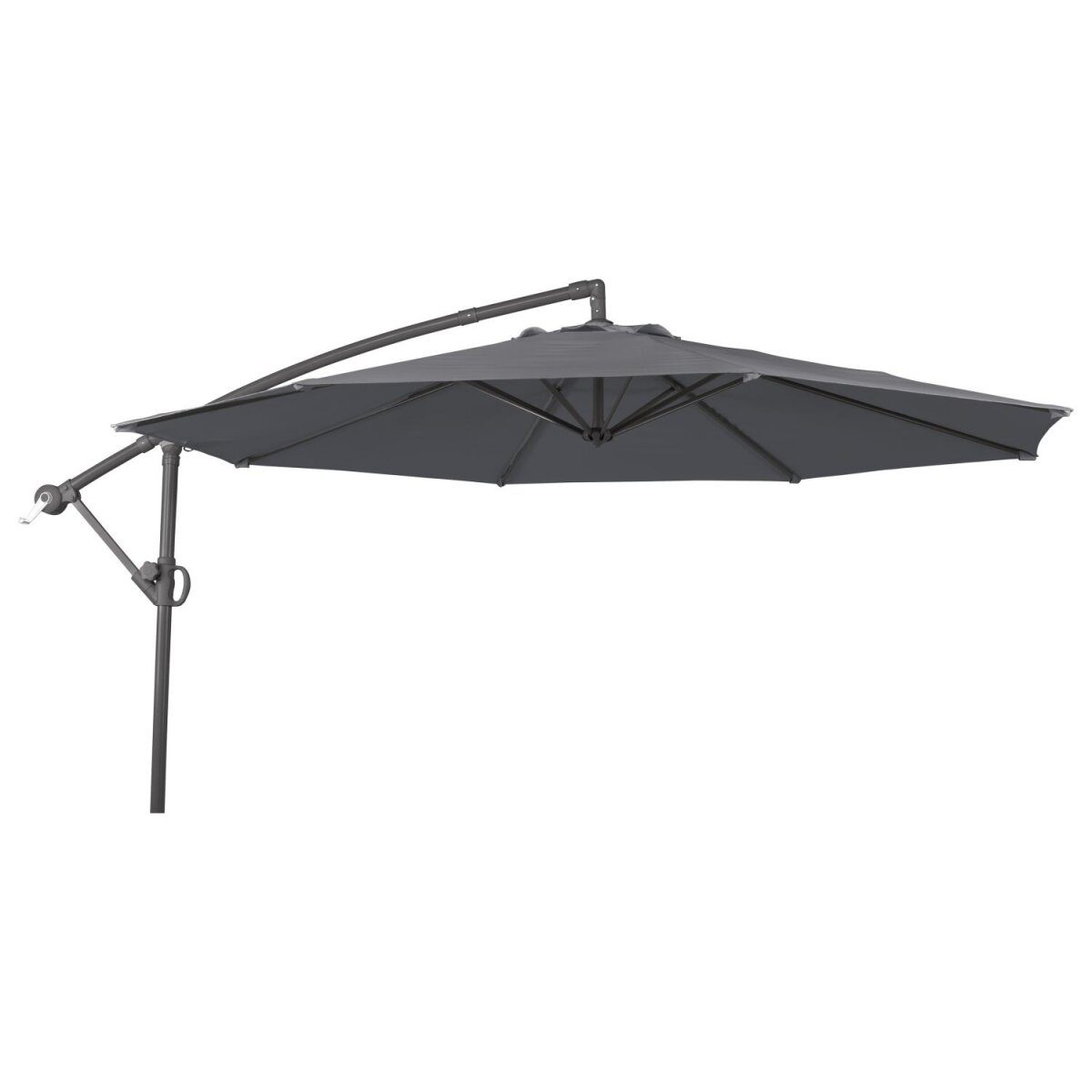 Parasol wspornikowy LIVARNO, Ø300 cm, kolor antracytowy dobry