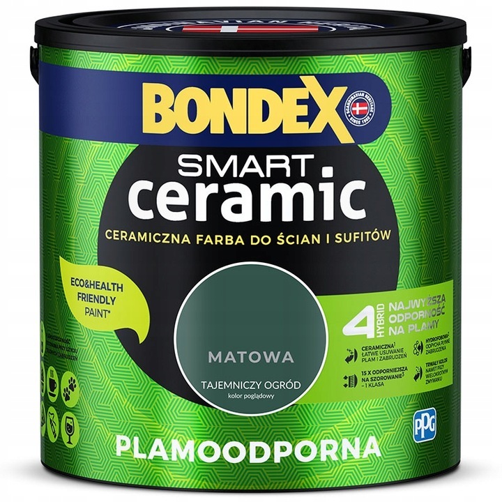 Peinture murale céramique Bondex 2,5 l vert mat Peinture murale céramique Bondex 2,5 l vert mat