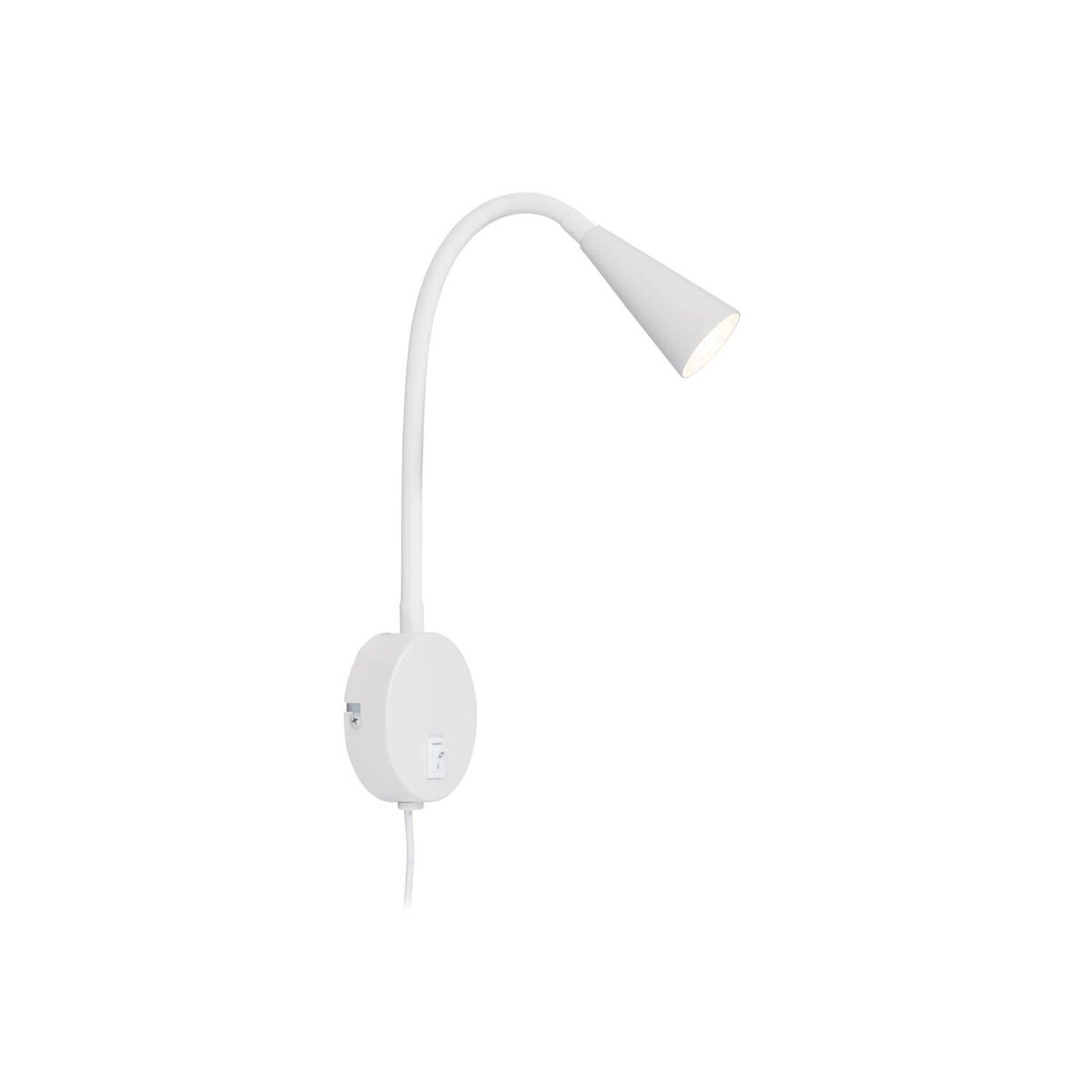 LIVARNO home LED wandlamp “FREYA”, met flexibele metalen hals (wit)