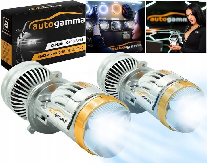 Bi-LED 6000K Mini H4 Dual Projektor Objektiv Scheinwerfer Regeneration Scheinwerfer Upgrade Conversion Set