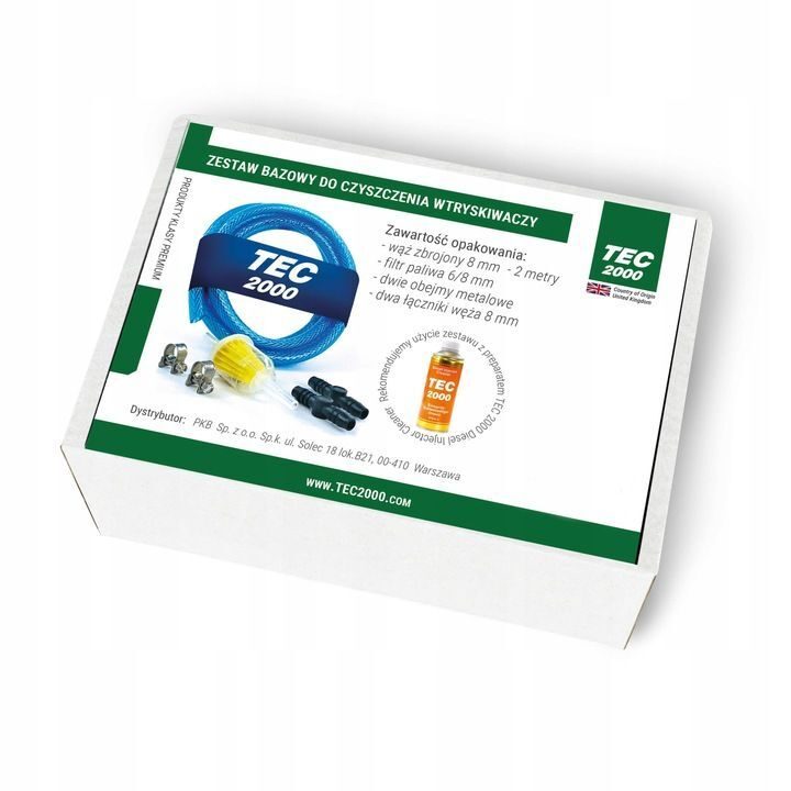 Der Premium-Additiv TEC2000 DIESEL INJECTOR CLEANER reinigt Einspritzdüsen mit einem Reinigungsset