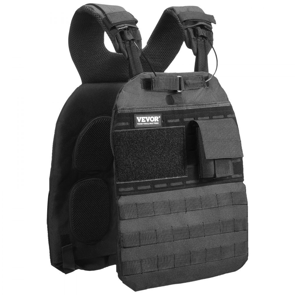Weight Vest 40lbs Adjustable Weight Jacket for Men Women Training Equipment for Strength and Endurance Training Running Jogging Walking Fitness Weight Loss Black