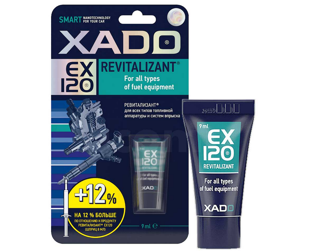 XADO EX120 Revitalisation de pompes à carburant et d'injecteurs pour moteurs essence et diesel