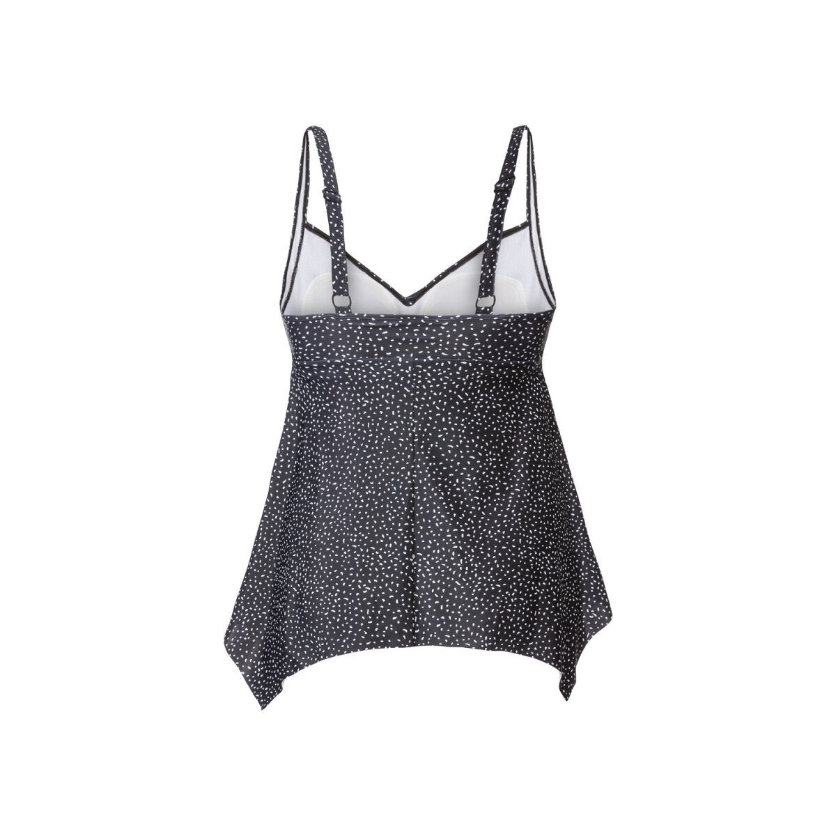 esmara® Damen Badeanzug/Tankini mit Soft-Cups (Tankini, Schwarz, 48)