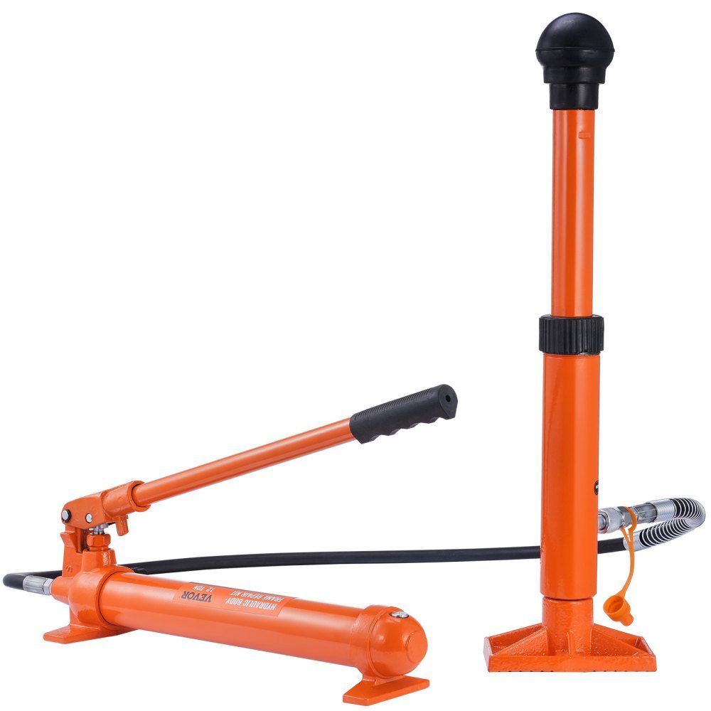 Hydraulic Jack Air Pump 12T Air Hydraulic Jack 135mm Stroke Red Includes 100/195/300/500mm Extension Rod Electrostatic Powder Spraying Car Repair Shop