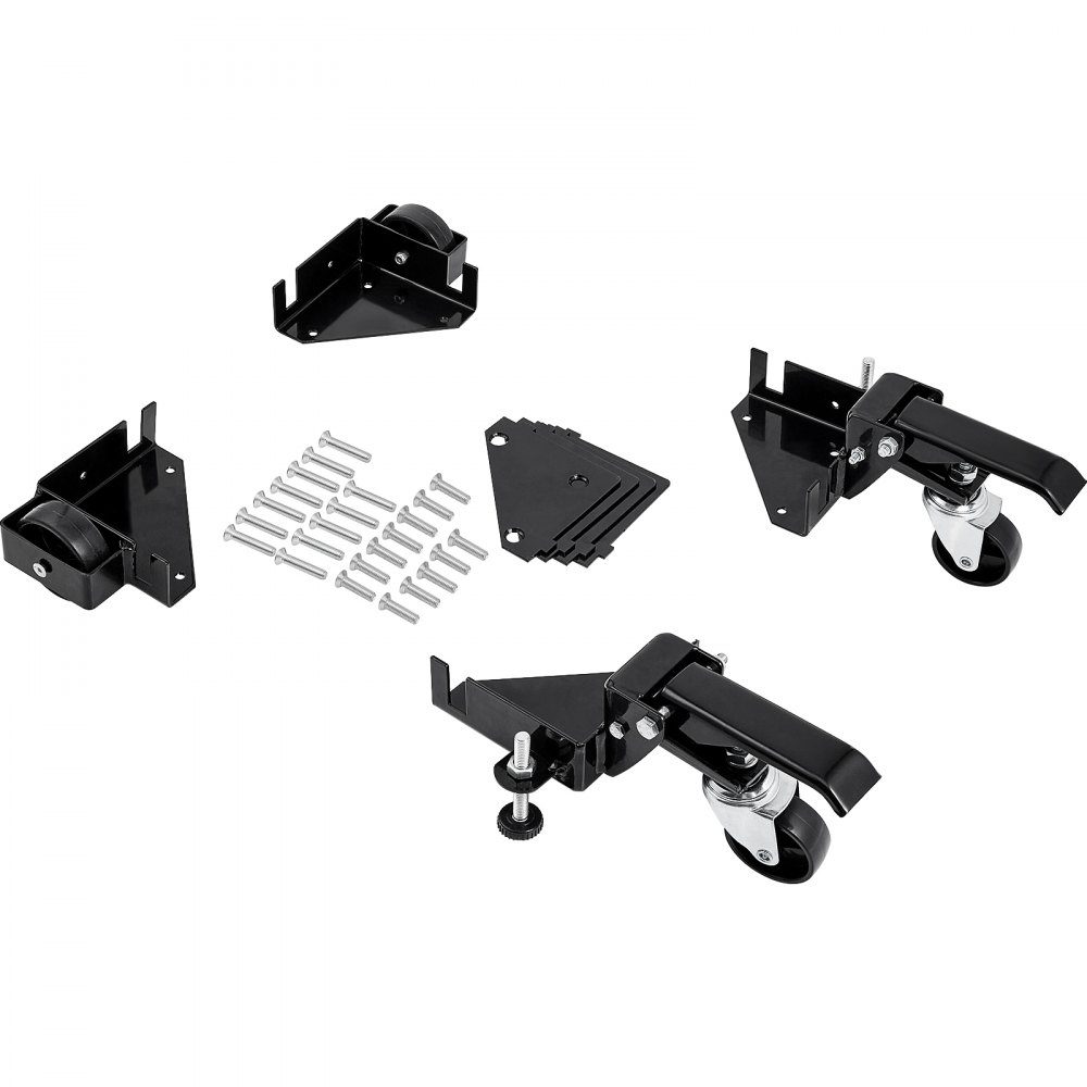 Mobile base, 400 lbs, adjustable from 9.5 x 9.5 mm to infinity. Robust, universal mobile stand with rotating wheels for woodworking equipment, band saws, power tools, machines