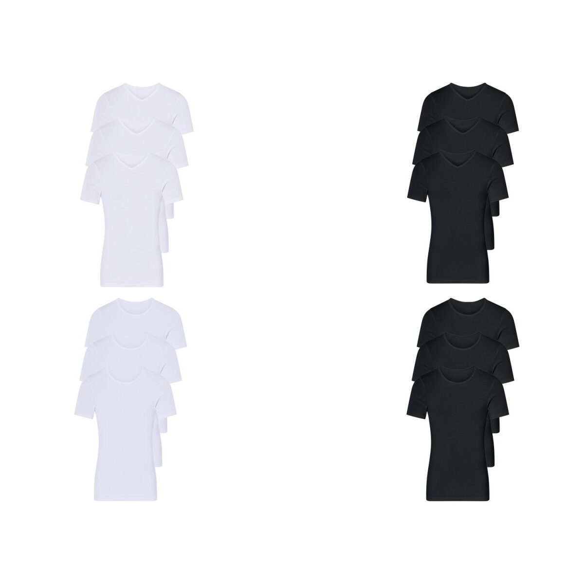 LIVERGY® Herren-Feinripp-Unterhemden, 3-teilig