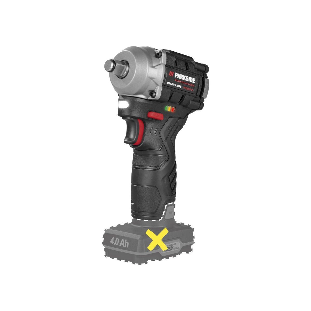 PARKSIDE PERFORMANCE® 12 V accu-slagmoersleutel “PPDSSA 12 A1”, zonder accu en lader