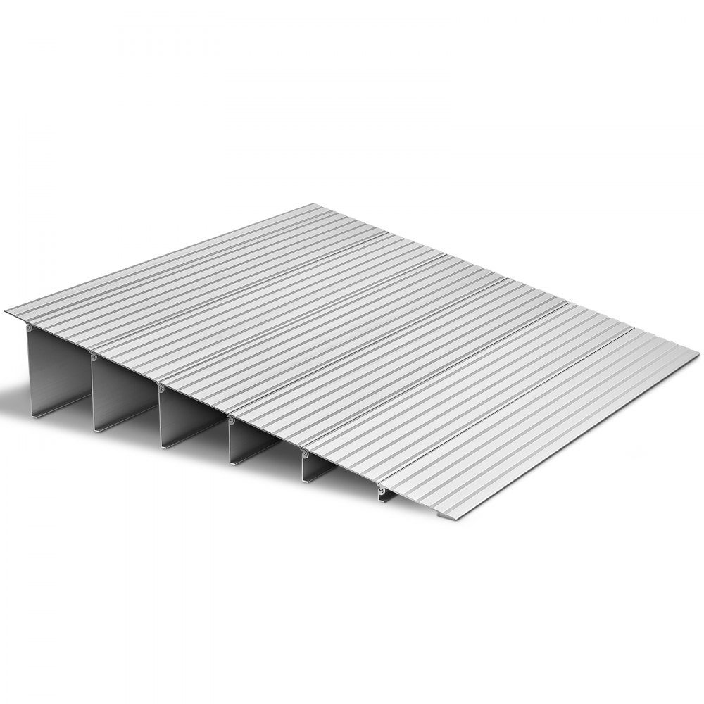 Rampe de seuil de porte 805 x 865 x 155 mm Rampe pour fauteuil roulant en alliage d'aluminium avec capacité de charge de 360 ​​kg Rampes de trottoir pour escaliers, fauteuils roulants, scooters, marcheurs, vélos, tricycles