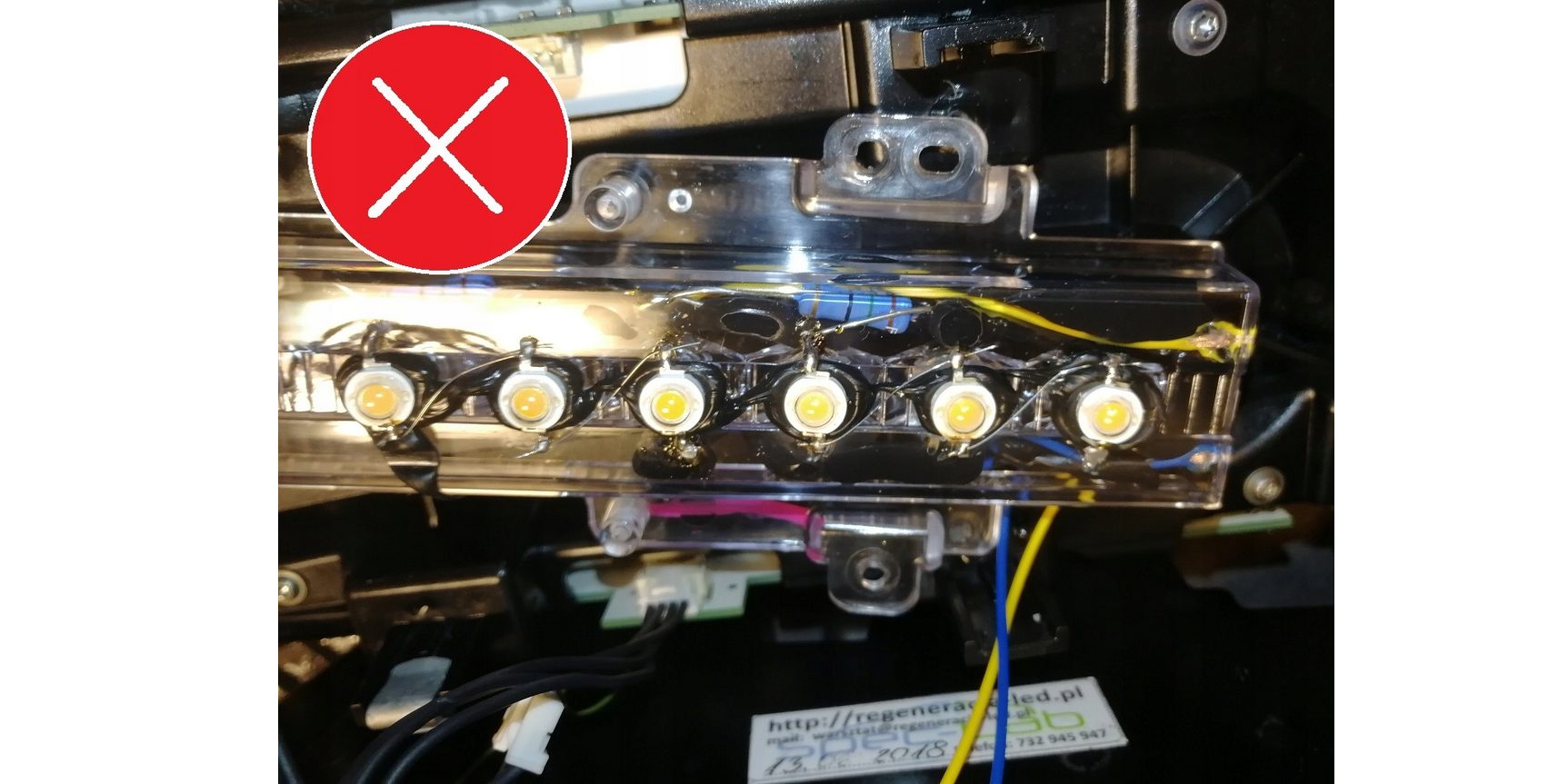 Conversion Mercedes Classe C W204 des lumières américaines à l'euro A2048202864