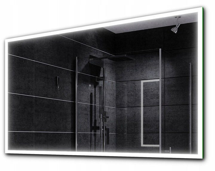 BADESPIEGEL mit LED-Beleuchtung Wandspiegel Lichtspiegel 120x80cm