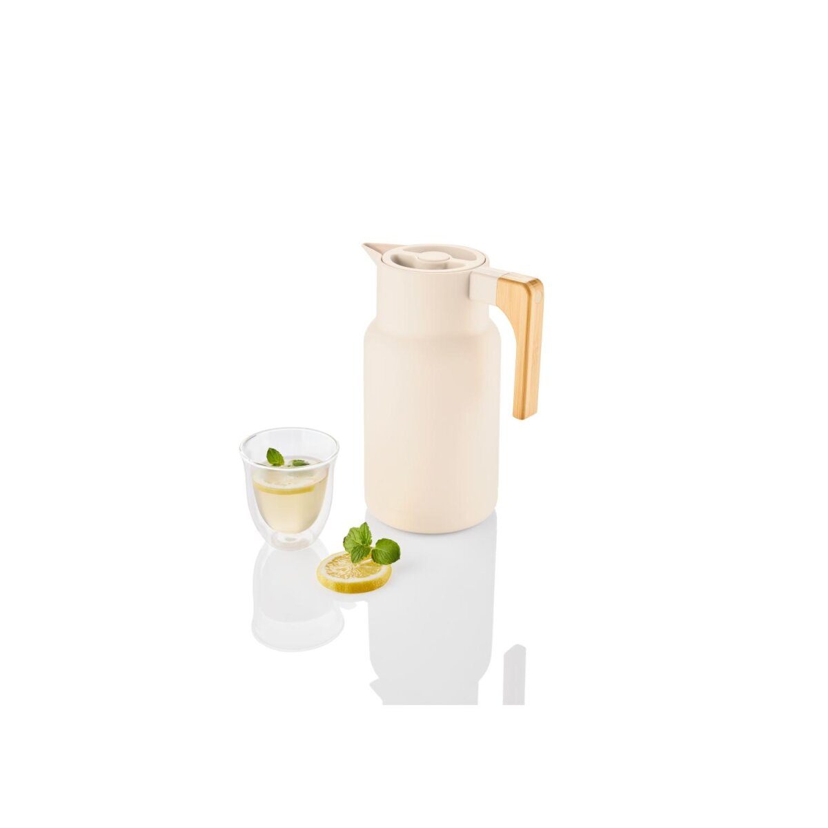 Pichet isotherme LIVARNO Home avec manche en bois (chêne français)