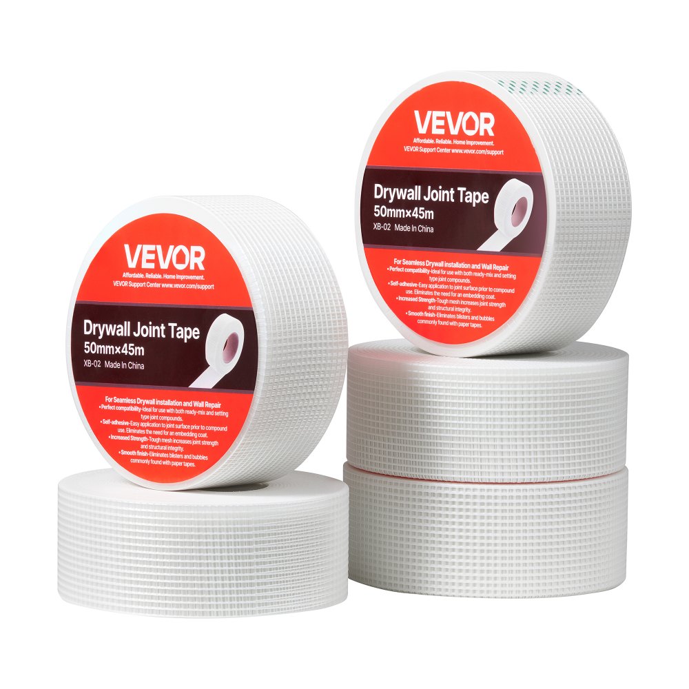 Fugenband, 50 mm B x 45 m L, 36 Rollen, selbstklebendes Glasfaser-Trockenbau-Reparaturband, Gewebeband für Reparatur- und Spachtelarbeiten für eine glatte, ebene Wandoberfläche Fugenband, 50 mm B x 45 m L, 36 Rollen, selbstklebendes Glasfaser-Trockenbau-Reparaturband, Gewebeband für Reparatur- und Spachtelarbeiten für eine glatte, ebene Wandoberfläche