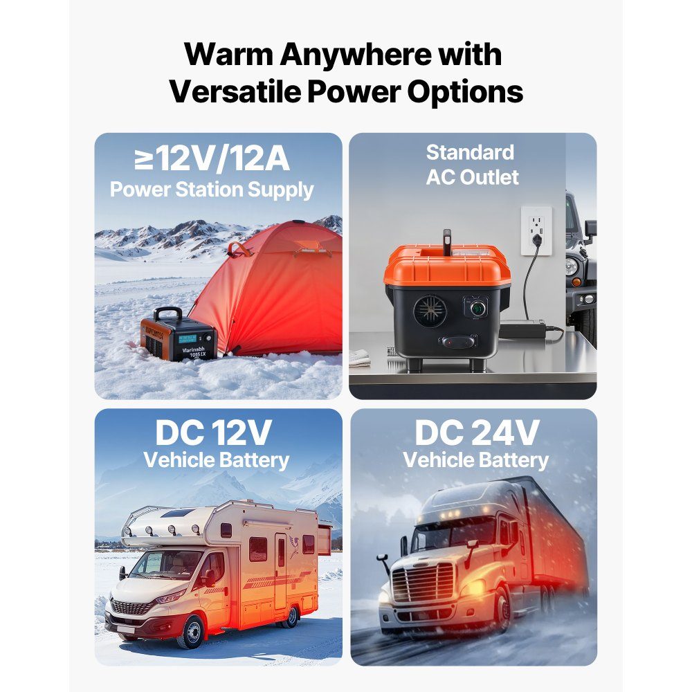 Nagrzewnica wysokoprężna Nagrzewnica powietrza 5-8 kW DC 12 V/24 V Przenośna nagrzewnica postojowa (wszystko w jednym) z pilotem i ekranem LCD Niski poziom hałasu 4-litrowy zbiornik paliwa do ciężarówki RV