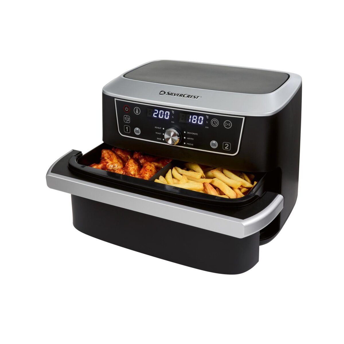 SILVERCREST® Ultrazone Airfryer »SHFDA 2600 A1«, 2x 5,5 l – Artikelnr. HT-58167