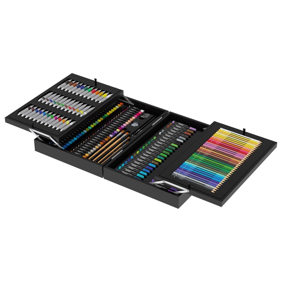 crelando Künstler-Malkoffer kreativ XXXL Starter-Set