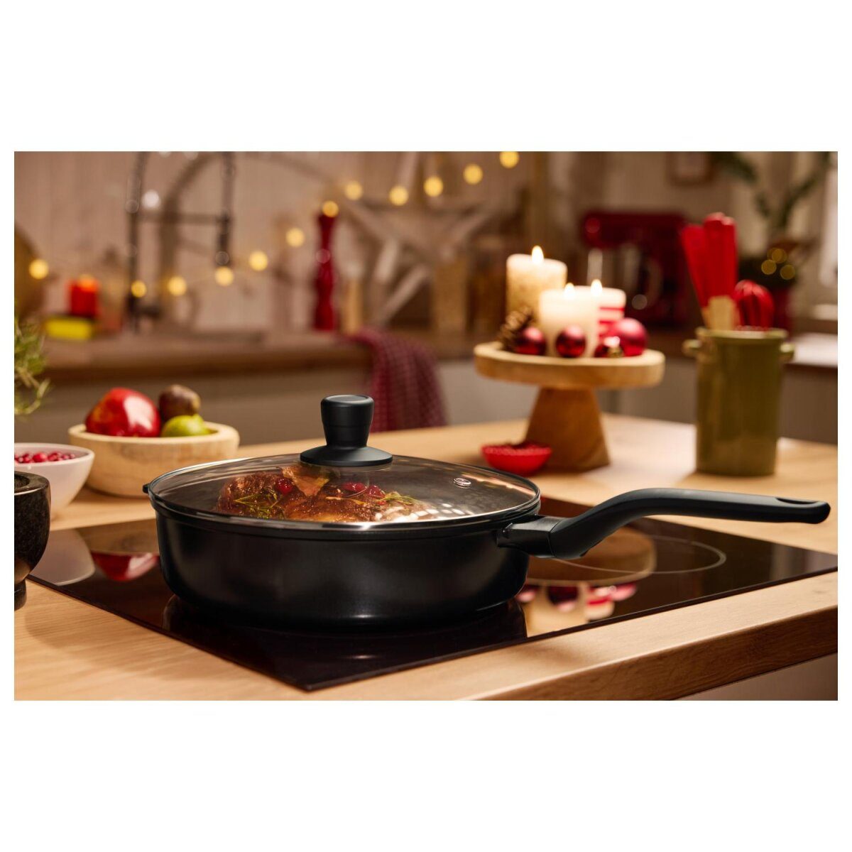 SILVERCREST® braadpan van gegoten aluminium met deksel, Ø 28 cm