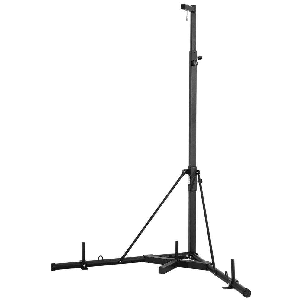 Bokszakstandaard, bokszakhouder, trainingsapparaat van staal (65 kg draagvermogen), in hoogte verstelbaar, vrijstaand zandzakframe, standaard met verzwaarde voet, trainingsapparaat voor de sportschool Bokszakstandaard, bokszakhouder, trainingsapparaat van staal (65 kg draagvermogen), in hoogte verstelbaar, vrijstaand zandzakframe, standaard met verzwaarde voet, trainingsapparaat voor de sportschool