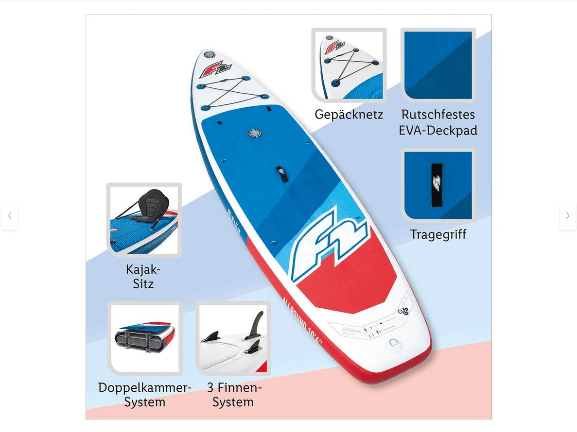 F2 SUP »Allround 10'6”« mój system dwukomorowy