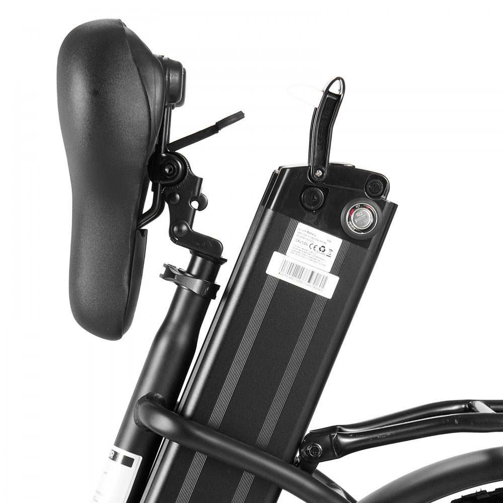 250W electric bike for adults with large removable 25Ah battery, 36V brushless motor with 25km/h, up to 70km maximum range, 7-speed pneumatic e-bike