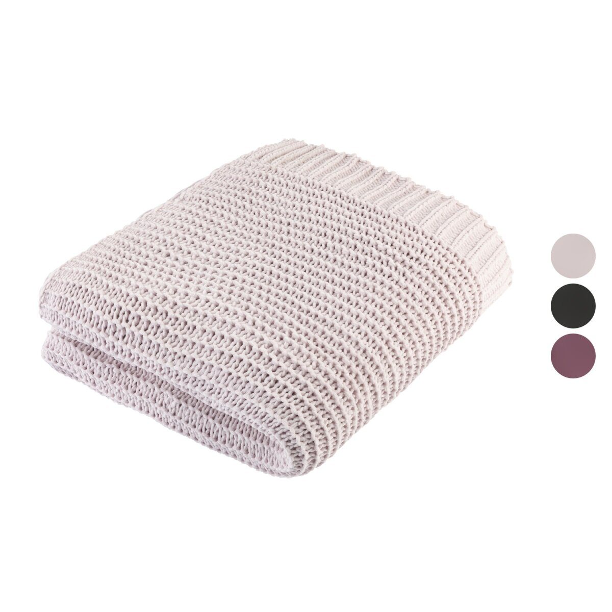 Couverture chenille, 125 x 140 cm