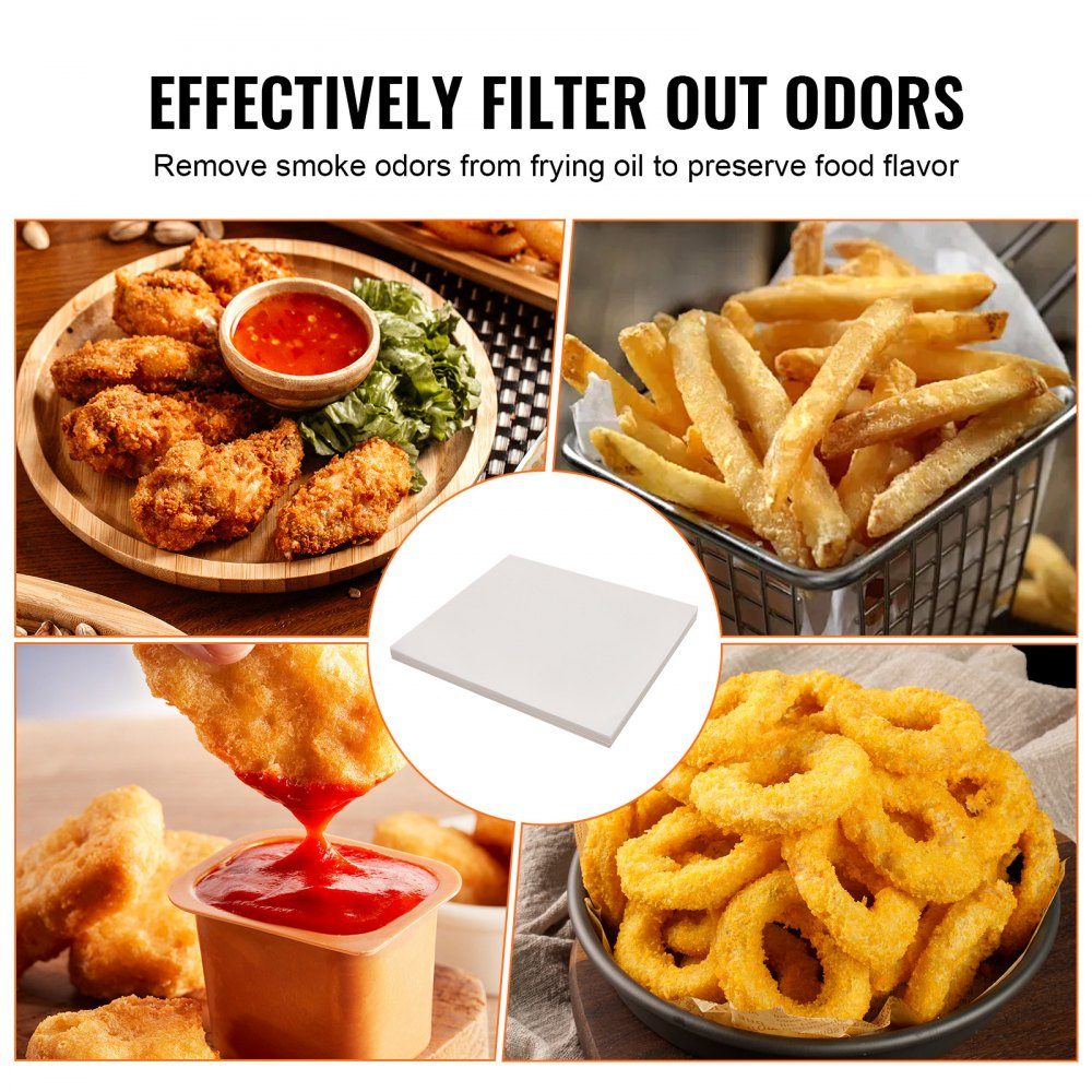 Fryer Filter Paper 100 Sheets 19.5" x 16" Replacement Fryer Filter Sheets for 18L/38L Commercial Mobile Fryer Filter Machine for Restaurants, Fast Food Stores, Carnival Concession