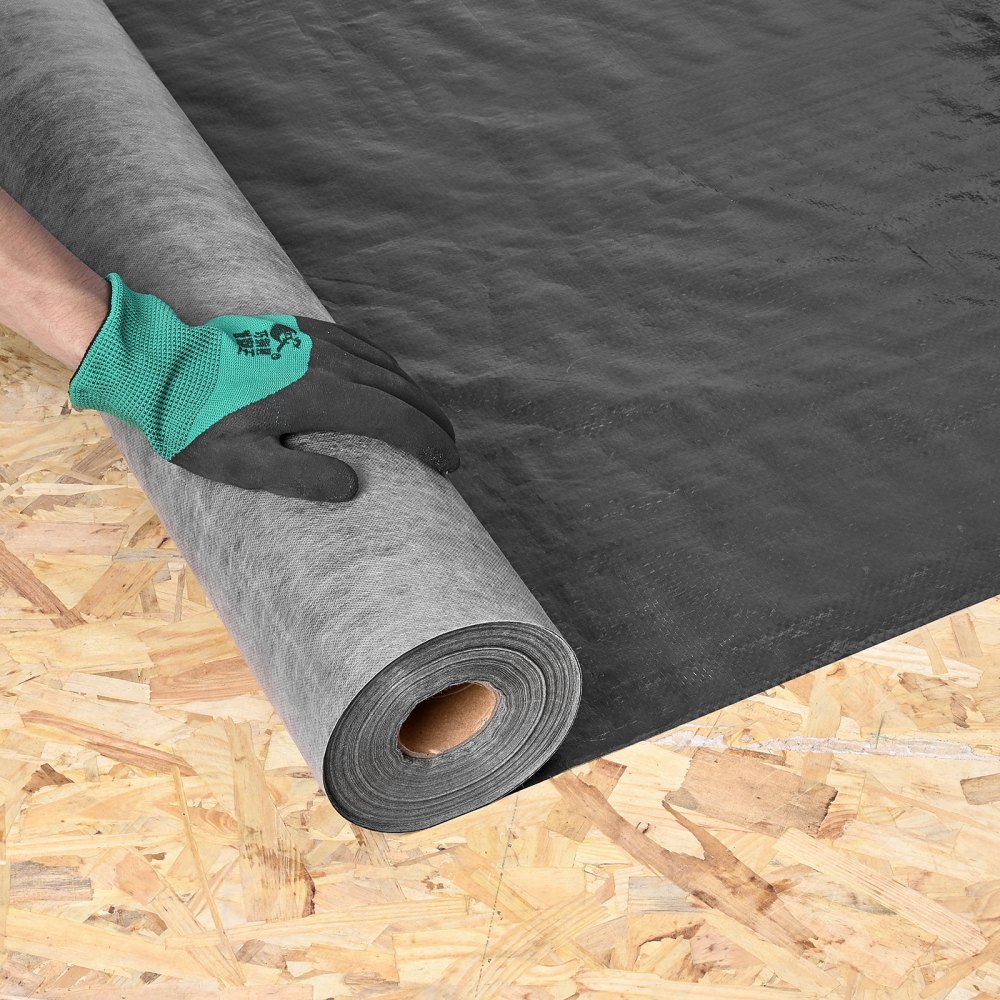 Film pare-vapeur pour maison, 1,22 x 76,2 m, film pare-vapeur de 0,17 mm d'épaisseur, film pare-vapeur robuste pour bâche pare-vapeur indéchirable pour bâtiments résidentiels et commerciaux, noir Film pare-vapeur pour maison, 1,22 x 76,2 m, film pare-vapeur de 0,17 mm d'épaisseur, film pare-vapeur robuste pour bâche pare-vapeur indéchirable pour bâtiments résidentiels et commerciaux, noir
